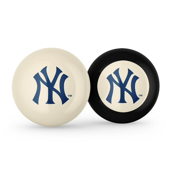 Imperial New York Yankees Logo Cue Ball & 8 Ball Combo Set