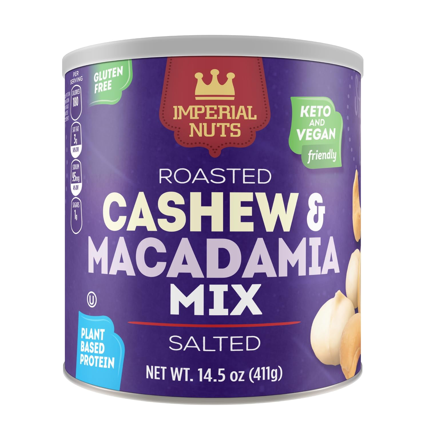 Imperial Nuts Macadamia MMF7 Nuts Oil Roasted Roasted Gluten Free