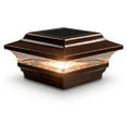 thumbnail image 1 of Classy Caps 4x4 Imperial Solar Post Cap - Fits 3.5"x3.5" and 4"x4" Posts - Bronze Aluminum, 1 of 10