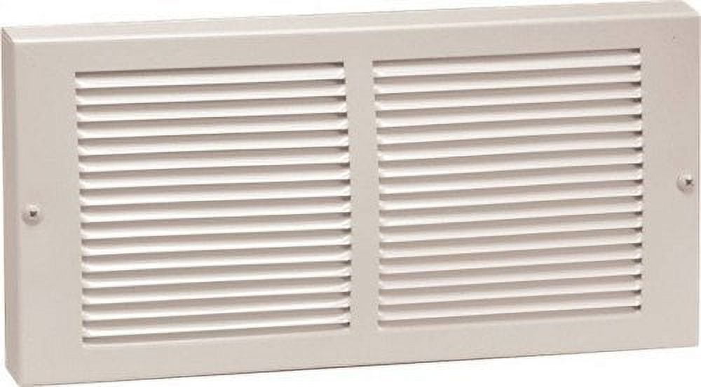 White Steel Baseboard Return Air Grille, 13-1/4 in