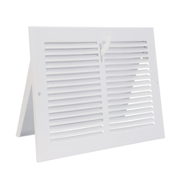 Imperial RG0606 White Metal Sidewall Register - 14inch x 6inch Duct Opening