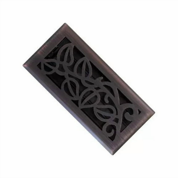 Imperial RG3280-A 4" x 12" Oil Rubbed Bronze Finish Vine Floor Register
