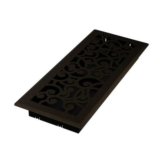 Imperial RG3356 Wonderland Decorative Floor Register, 4 x 12-Inch, Bronze Age