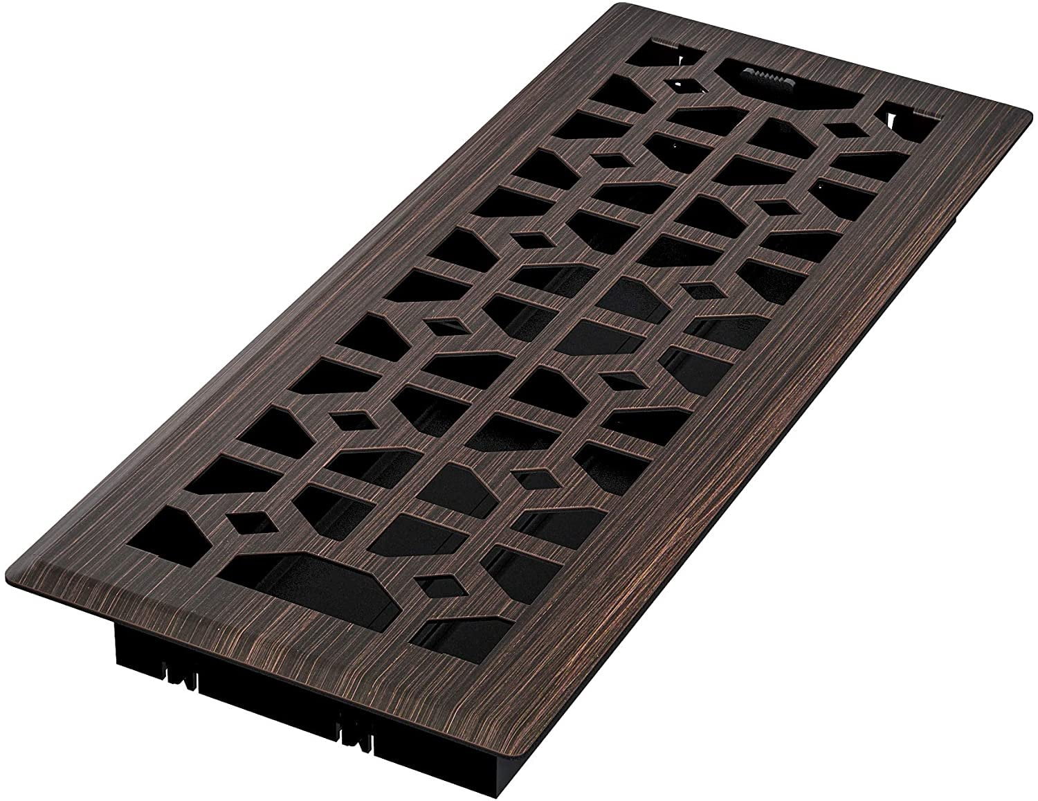 Imperial Decorative Floor Register Templar - Adjustable - 4x12 Inch, Oil Rubbed Bronze — Residential Use, Standard Application