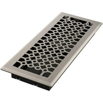 Imperial San Francisco 4 In. x 12 In. Brushed Nickel Steel Floor Register RG3411
