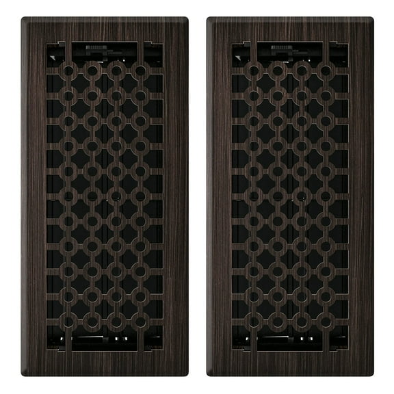 Imperial RG3413 San Francisco Decorative Floor Register, Oil Rubbed Bronze, 2 Pack