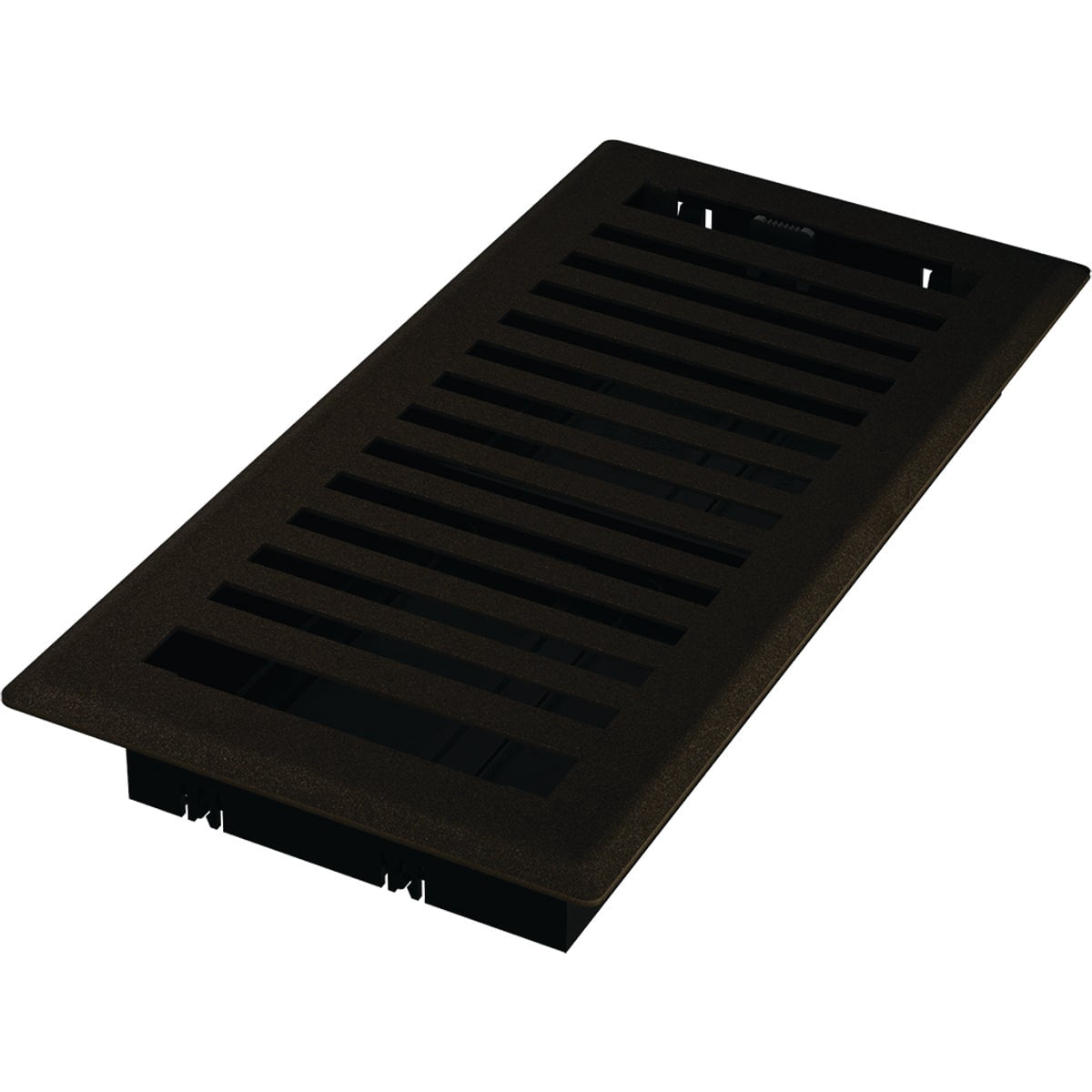 Imperial RG3439 Montezuma Decorative Floor Register, 4 x 10-Inch, Black Iron, 5 Count