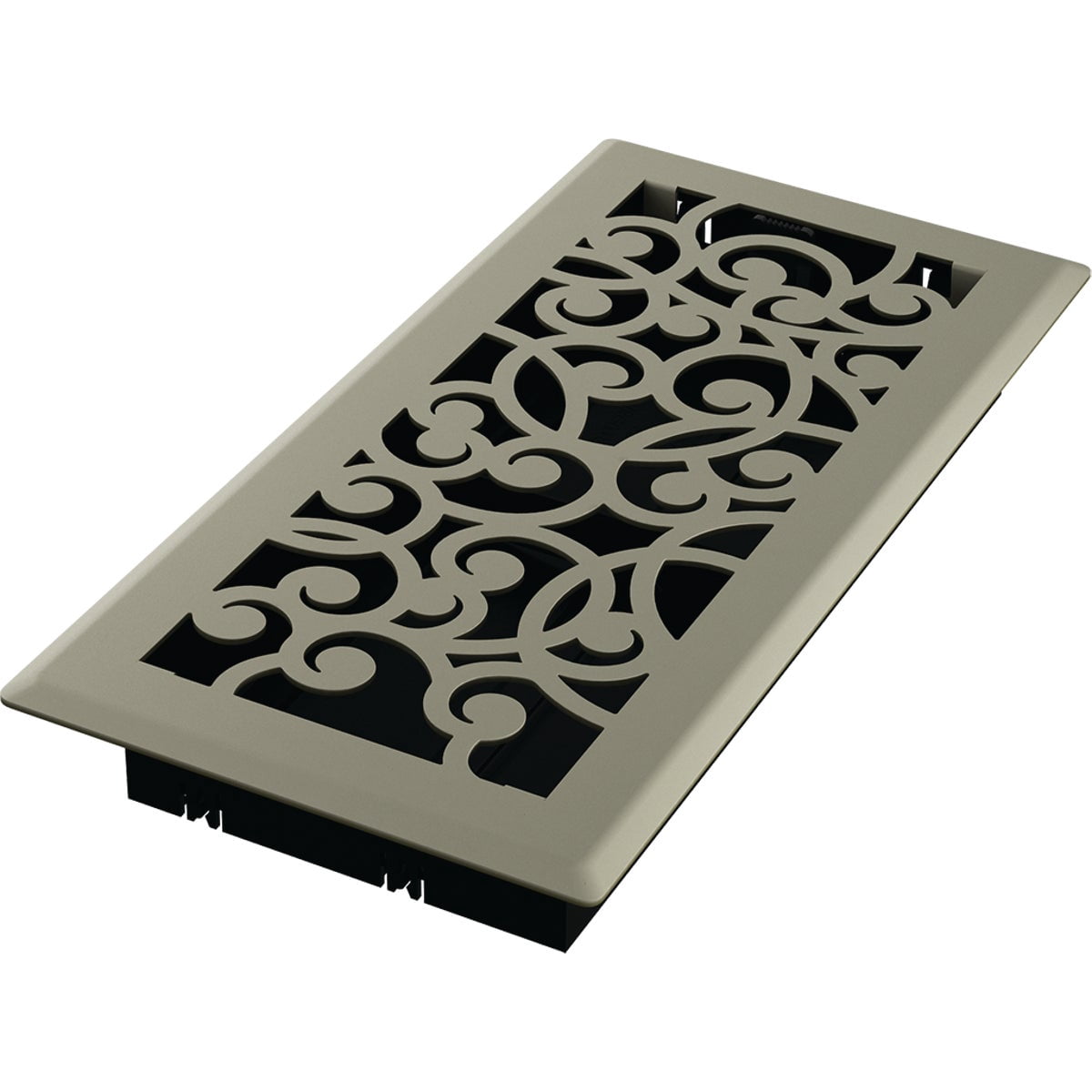 Imperial RG3454 Wonderland Decorative Floor Register, 4 x 10-Inch, Satin Nickel
