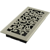 Imperial RG3454 Wonderland Decorative Floor Register, 4 x 10-Inch, Satin Nickel