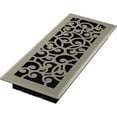 thumbnail image 1 of Imperial RG3455 Wonderland Decorative Floor Register, 4 x 12-Inch, Satin Nickel, 5 Count, 1 of 1