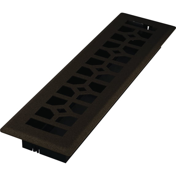 Imperial RG3472 Templar Decorative Floor Register, 2.25 x 12-Inch, Bronze Age, 1-Pack