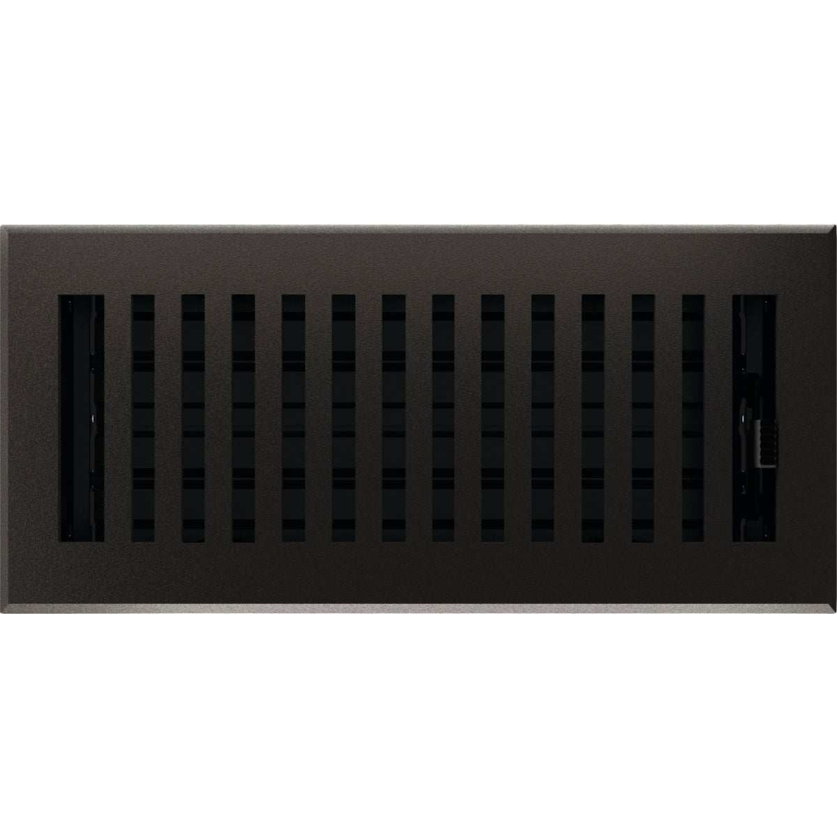 Imperial RG3477 Cast Iron Montezuma Decorative Floor Register, 4 x 10-Inch, Matte Black — Residential Use, Standard Application