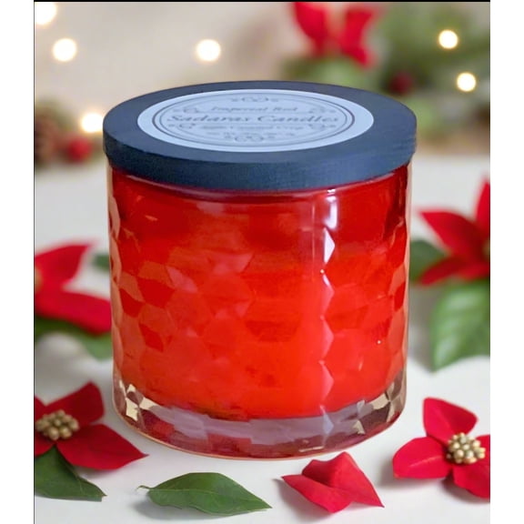 Imperial Apple Caramel Scented Candle with 20 h Burn Time, Coconut Blend Wax