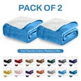 thumbnail image 1 of Imperial Rooms Sherpa Blanket Twin Size, 2-Pack – Soft Plush Microfiber with Cozy Sherpa Fleece, Warm Lightweight Blanket for Twin Bed, 60 x 80 Inches, Light Blue, 1 of 7