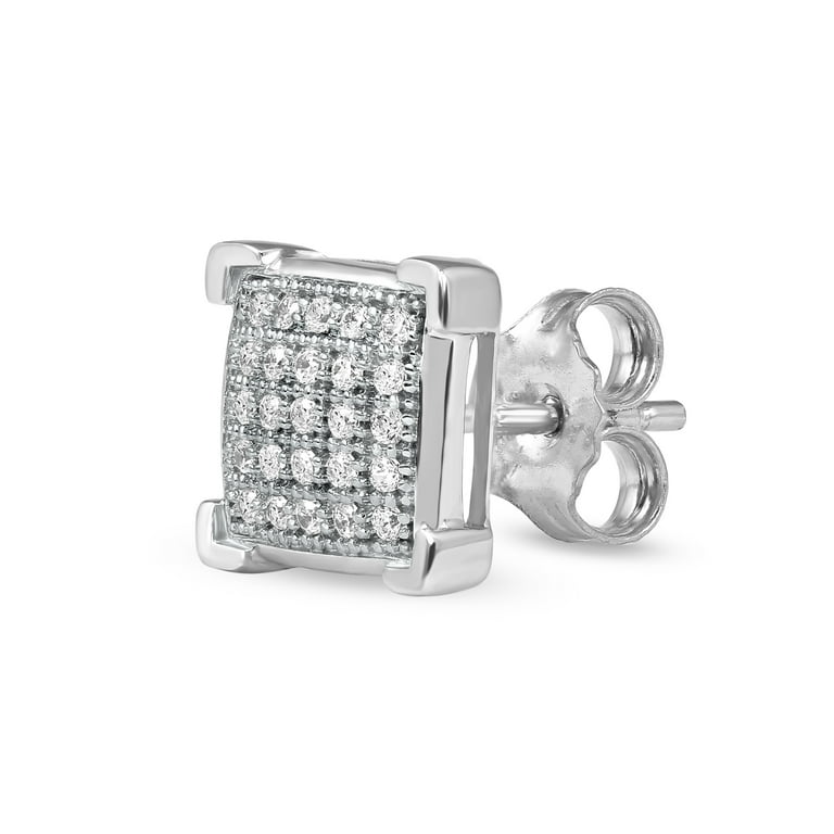 Imperial S925 Sterling Silver 1 12 Ct TDW Square Shape Diamond