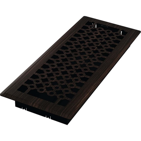 Imperial Floor Register Standard - Adjustable Oil-Rubbed Bronze Steel - 4 in x 12 in