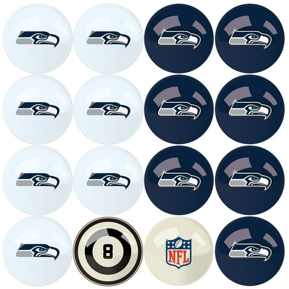 Imperial Seattle Seahawks Billiard Ball Set with Numbers