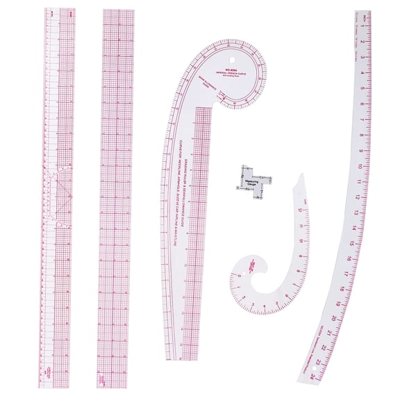 Imperial Sewing Ruler B-6-piece Set Pattern Making Drafting Fashion Design Kit
