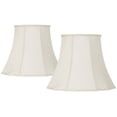 thumbnail image 1 of Imperial Shade Set of 2 Lamp Shades Cream Large 11" Top x 18" Bottom x 15" High Spider with Replacement Harp and Finial Fitting, 1 of 6