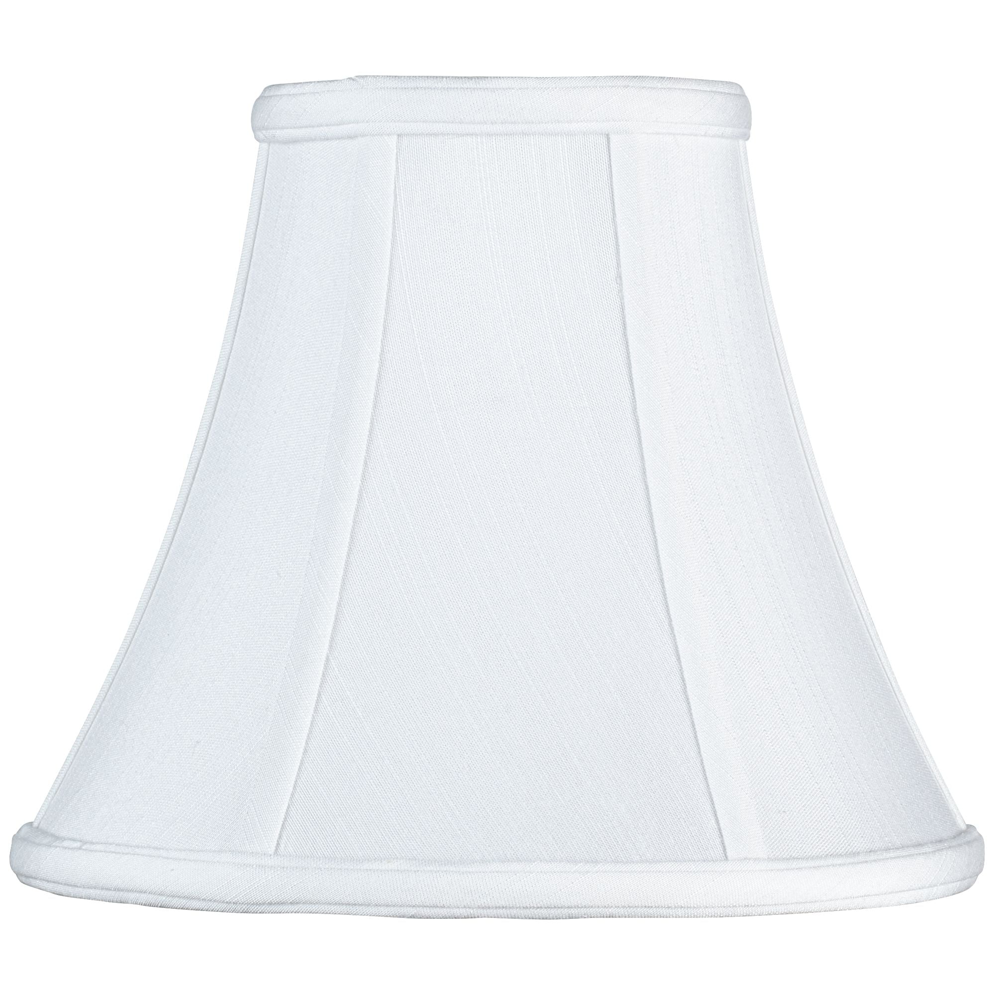 Imperial Shade White Small Bell Lamp Shade 4.5" Top x 9" Bottom x 8" Slant x 7.5" High (Spider) Replacement with Harp and Finial
