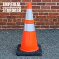 thumbnail image 1 of Imperial Standard 28" Traffic Cones - Orange Reflective Safety Cones - 16 Pack, 1 of 4