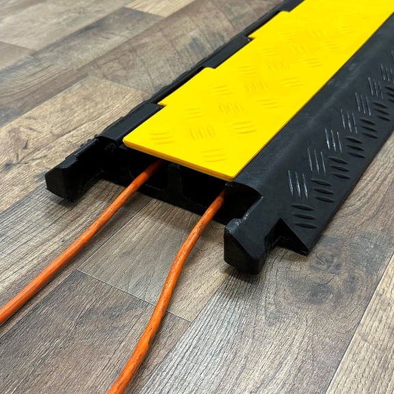 Imperial Standard Cable Channel - Floor Cord Covers - Cord Management - Cord Covers for Wires on Floor - Extension Cord Cover - 2 Channel