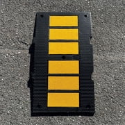 Imperial Standard Speed Hump - Main Piece - Slow Down Speed Bumps for Asphalt - Rubber Speed Bumps - Speed Bumps for Road and Driveway