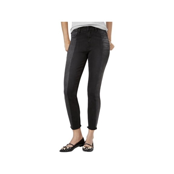 Imperial Star Womens Andy Max Denim High Rise Skinny Jeans Black 9