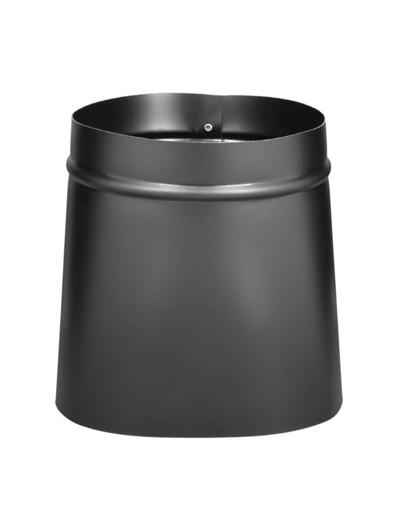 Oval to Round Ducting Adapter - Metal Connector - 1 Pack, 6 In