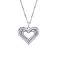 thumbnail image 1 of Imperial Sterling Silver 1/10Ct TDW Diamond Accent Heart Pendant Necklace for Women, 1 of 8