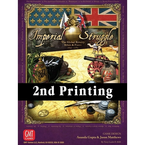 Imperial Struggle – Board Game by GMT Games 2 Players – Board Games for Family – 120-240 Minutes of Gameplay – Games for Game Night – Teens and Adults Ages 14+ - English Version