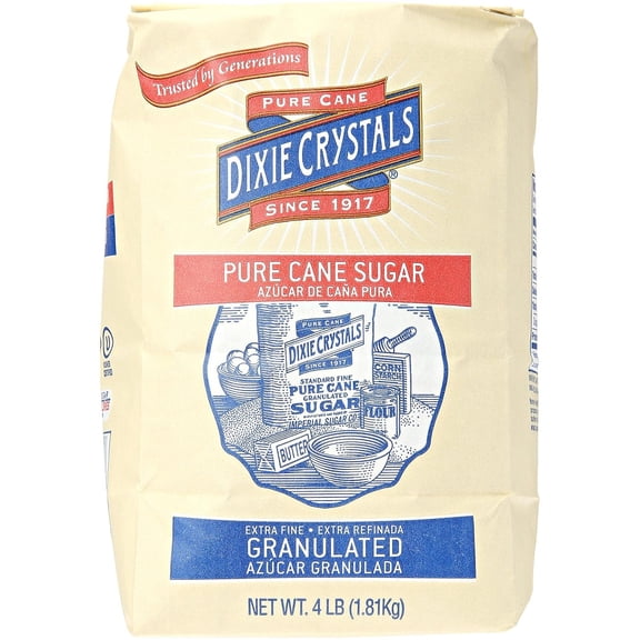 Imperial Sugar Dixie Crystals Pure Cane Sugar, 4 lb