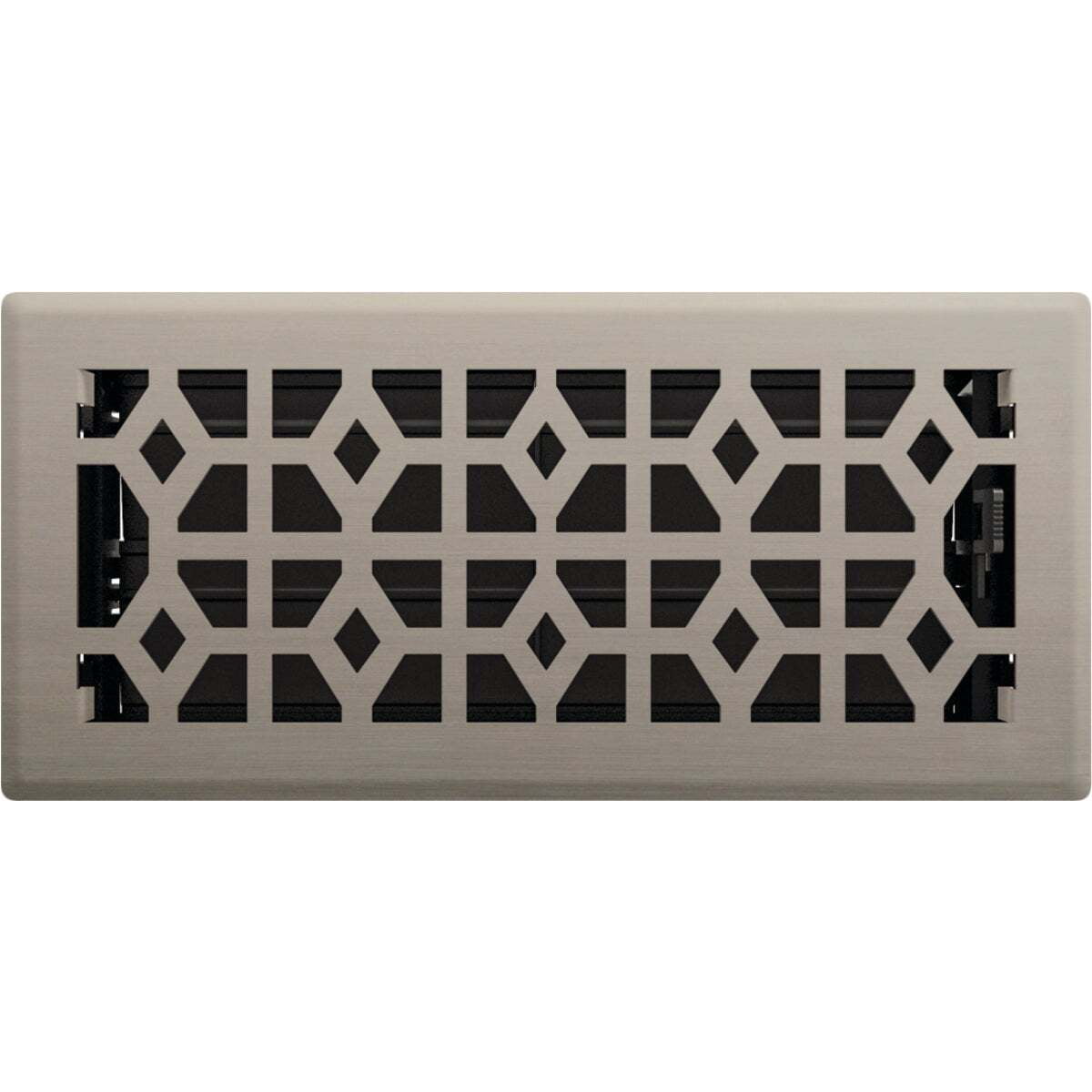 Imperial Templar 4 In. x 10 In. Brushed Nickel Steel Floor Register RG3395