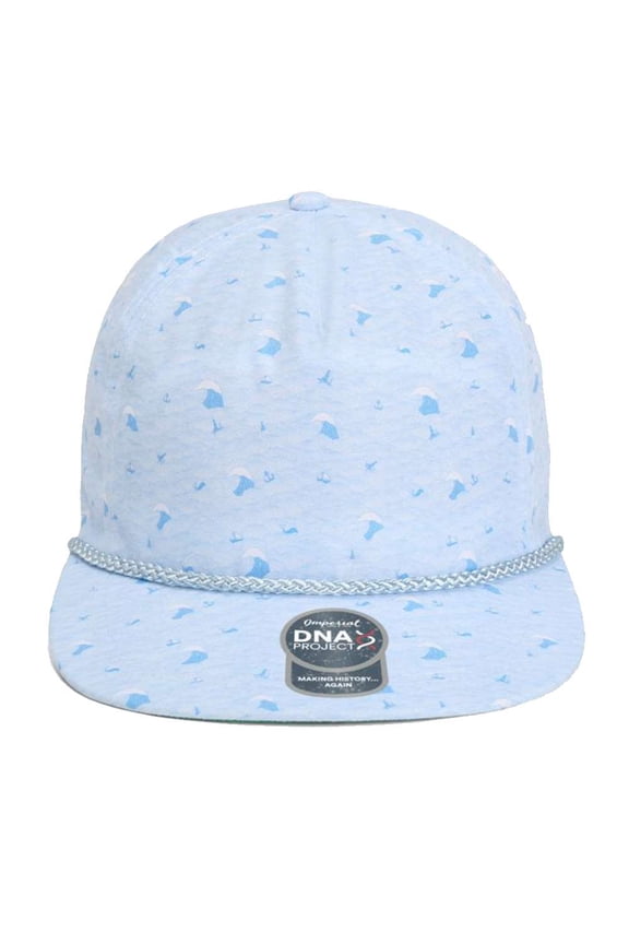 The Aloha Rope Cap, Blue Waves - Adjustable