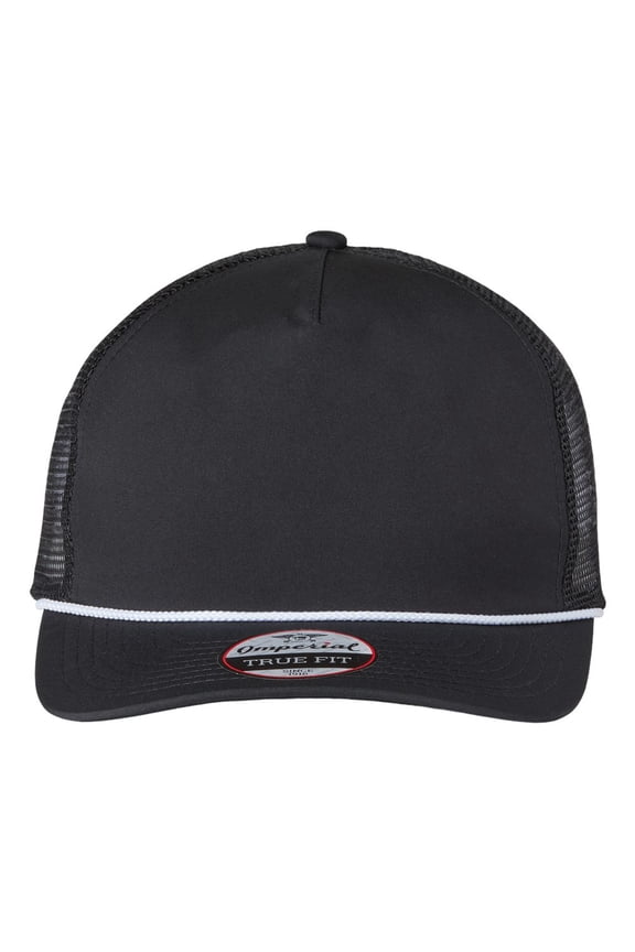 - The Rabble Rouser Cap - 5055 - Black/ Black/ White - Size: Adjustable