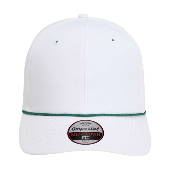 Imperial The Wingman Cap, White & Dark Green - Adjustable
