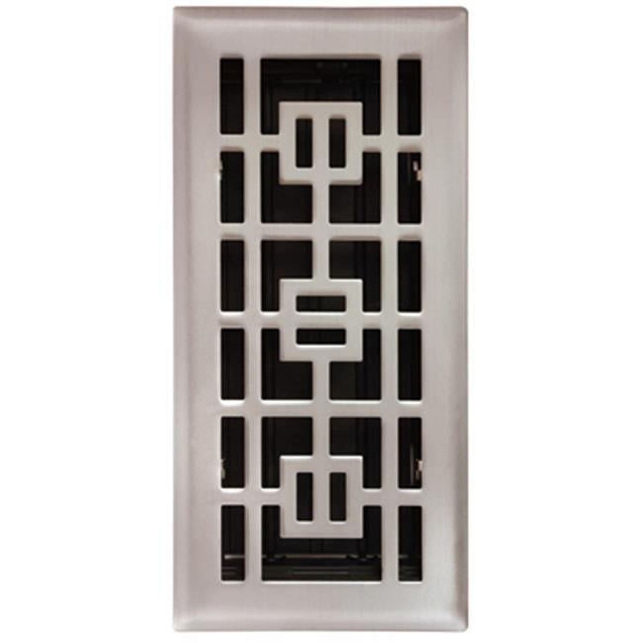 Imperial Tokyo 4 In. x 10 In. Brushed Nickel Steel Floor Register RG3294-B