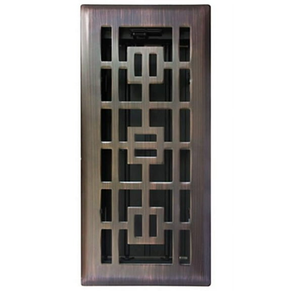 Imperial Tokyo Floor Register Oil Rubbed Bronze Steel - Adjustable - 1 Pack, 4x12