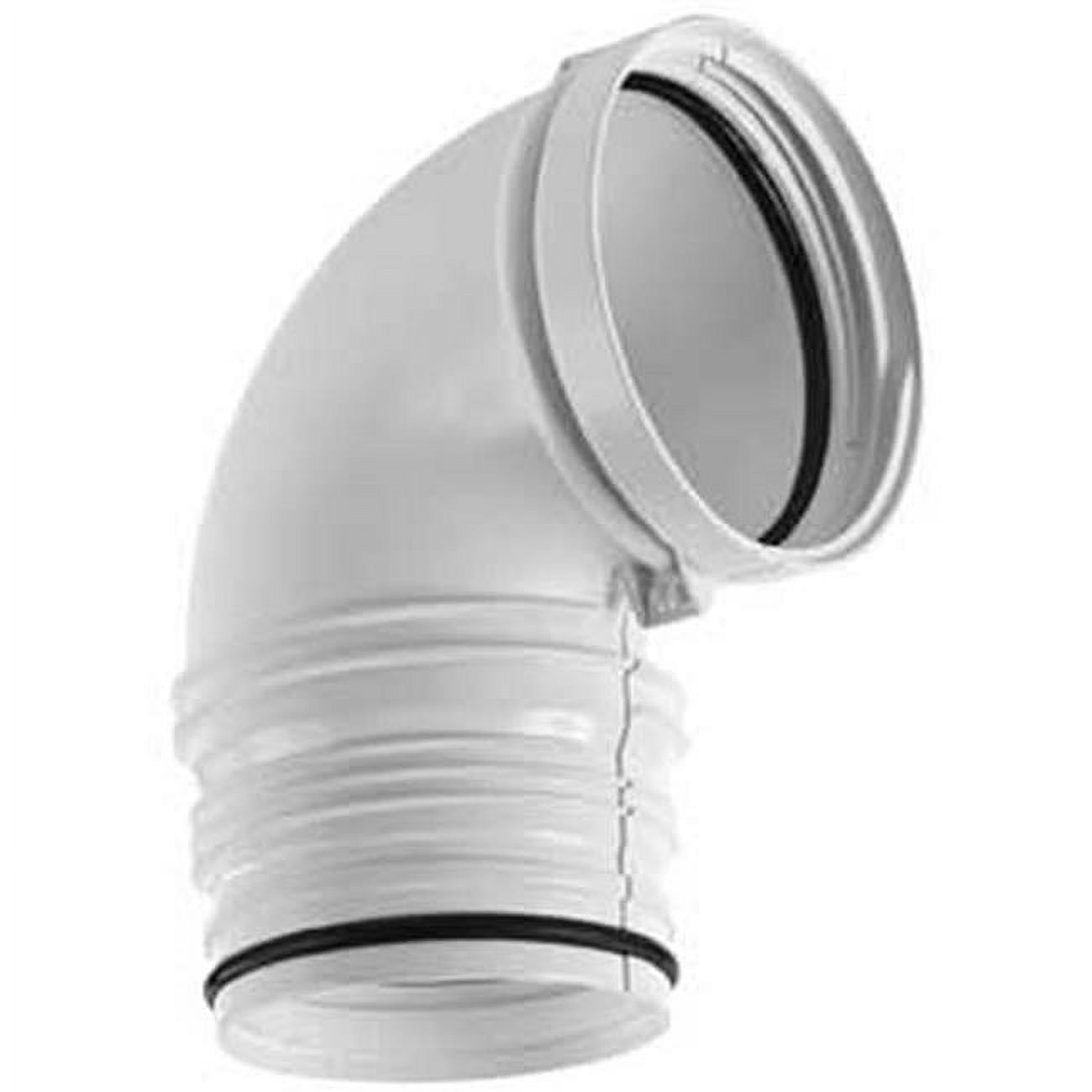 Imperial VT0544 Dryer Vent Elbow, QuickConnect, 90Degree, Plastic, 4