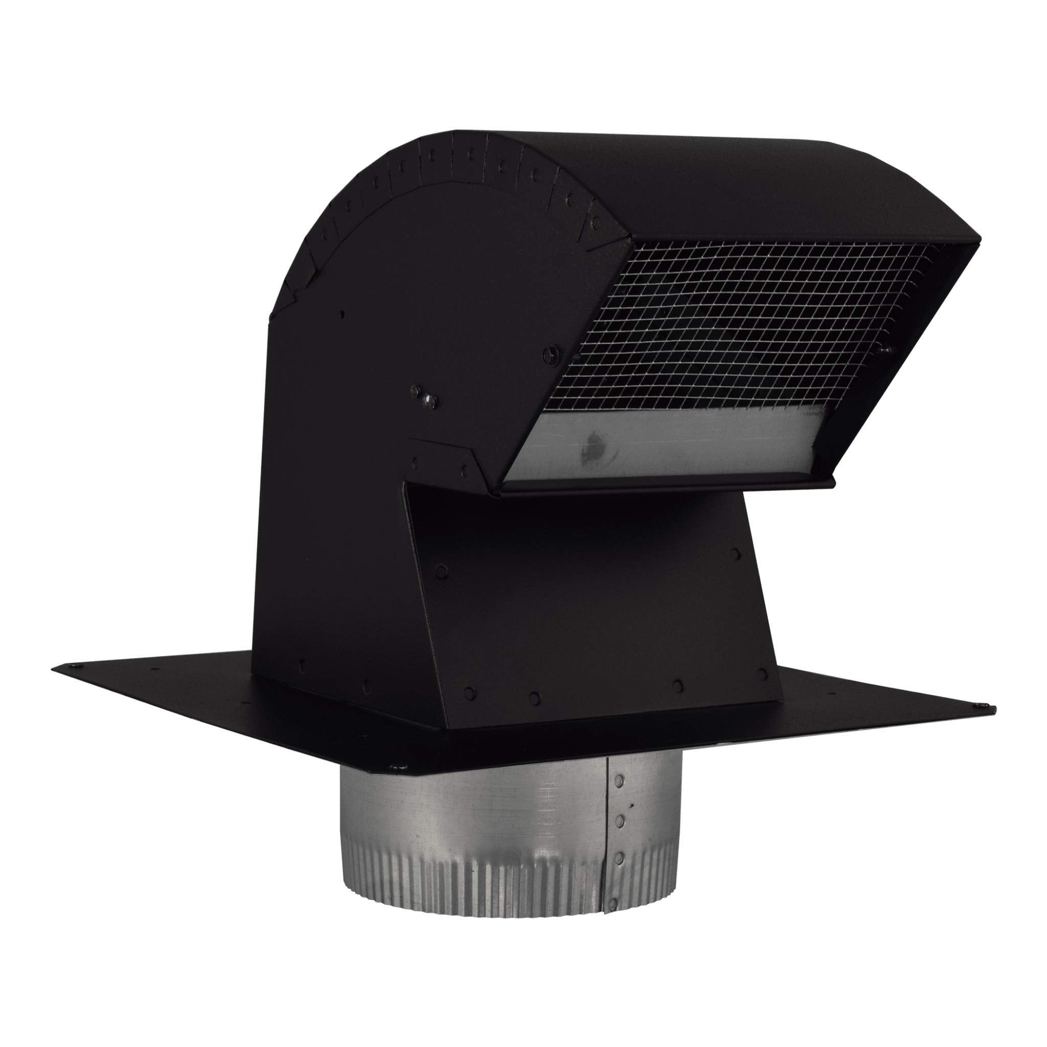Imperial VT0568 6Inch R2 Premium Roof Vent Cap with Collar, Black