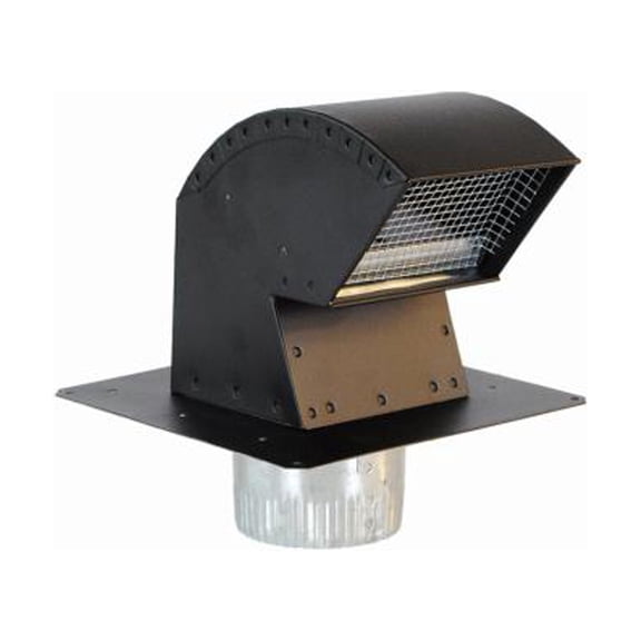 Imperial VT0640 Roof Vent Cap, Commercial Grade with Damper & Animal Screen, 4 In. - Quantity 3