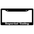 thumbnail image 1 of Imperial Valley Black Plastic License Plate Frame, 1 of 1