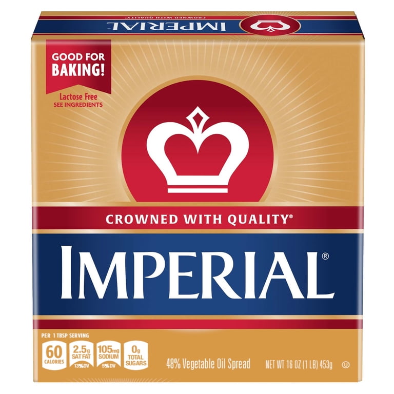 Imperial Margarine Butter Free Vegetable Oil Spread, 16 oz Box, 4 