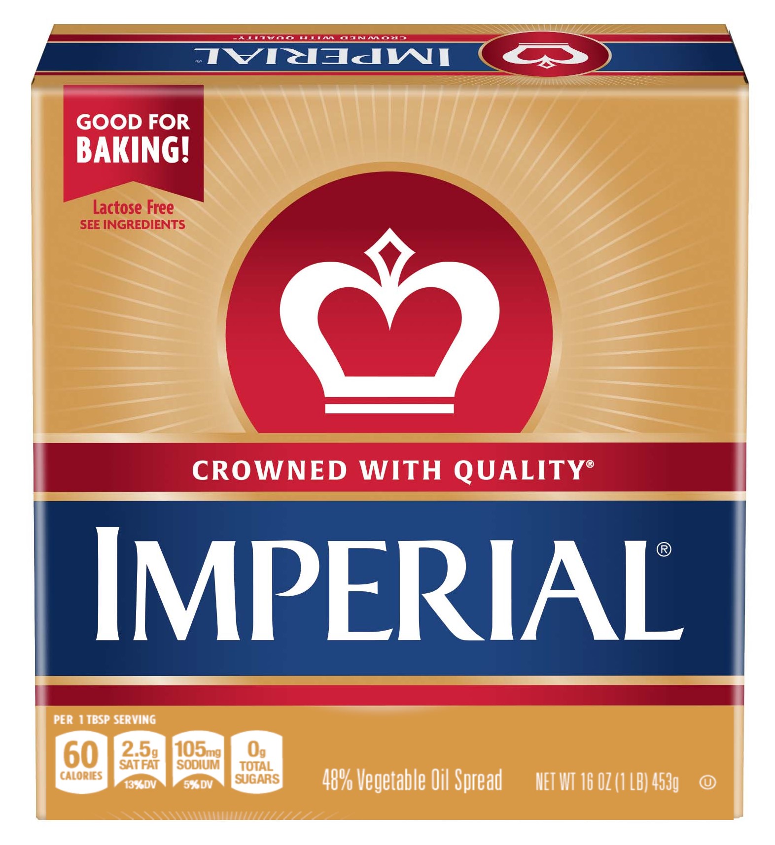 Imperial Vegetable Oil Spread, 16 oz Box, 4 Sticks (Refrigerated) - image 1 of 7