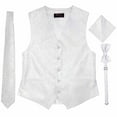 thumbnail image 1 of Imperial White Men's Satin Vest Spencer J's - XL, 1 of 4