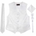 thumbnail image 1 of Imperial White Men's Satin Vest Spencer J's - XS, 1 of 6