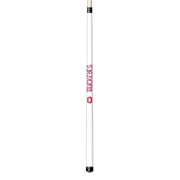 Imperial White Ohio State Buckeyes Short Billiard Cue