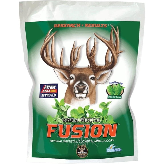 Imperial Whitetail Fusion Plant Seed 3.15 Lbs For Food Plots Deer Chicory Clover