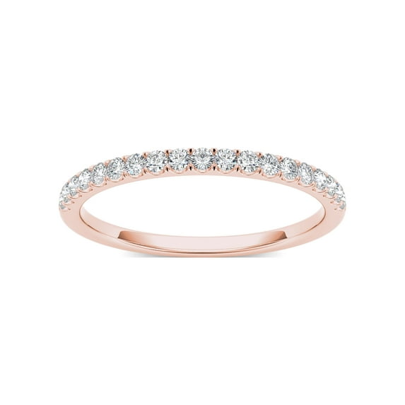 Imperial Women's 1/4Ct TDW Diamond 10k Rose Gold Wedding Anniversary Band