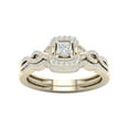 thumbnail image 1 of Imperial Women's IGI Certi 1/3 Ct Diamond 10k Yellow Gold Twist Shank Bridal Set, 1 of 7